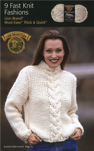 Braided Cable Funnel Neck Pullover