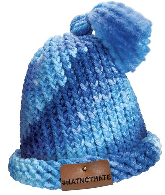 #HATNOTHATE Quick Knit Loom Hat
