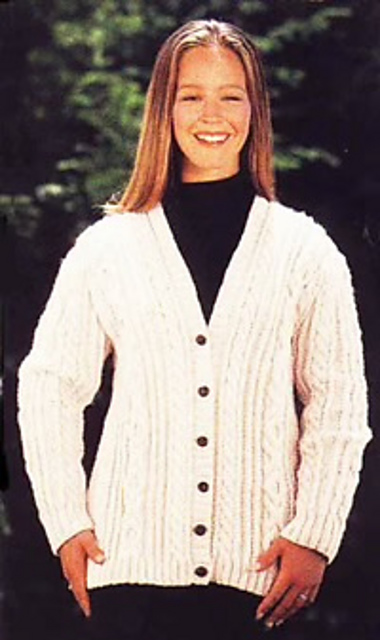 Aran Cardigan Sweater