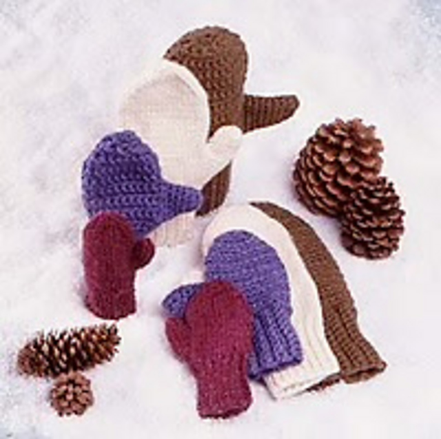 2-Needle Mittens