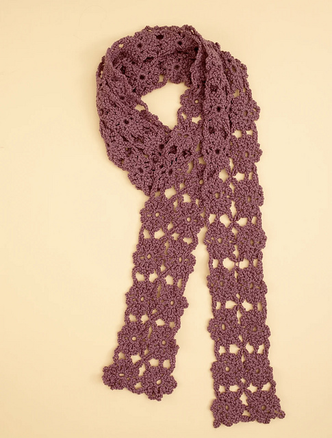 Trail of Blossoms Scarf #60795AD / 60766AD
