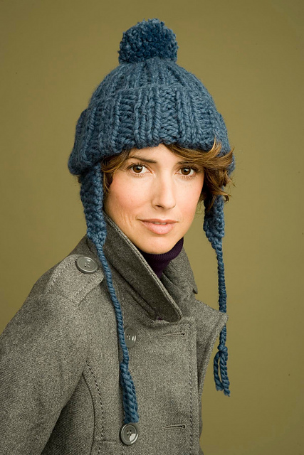 Ribbed Earflap Hat
