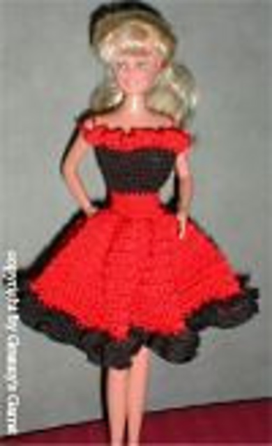 Fashion Doll Dress Edeltraud