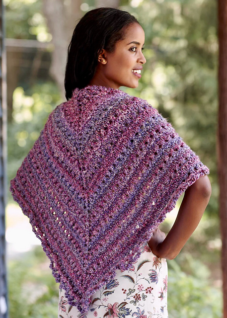 Ravelry: Splendid Triangle Shawl (Small) pattern by Lion Brand Yarn