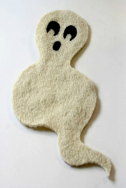 Felted Halloween Ghost