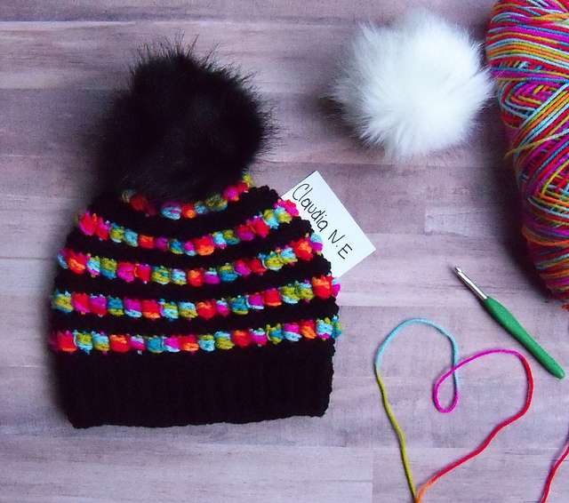 Lauren Messy bun and Beanie
