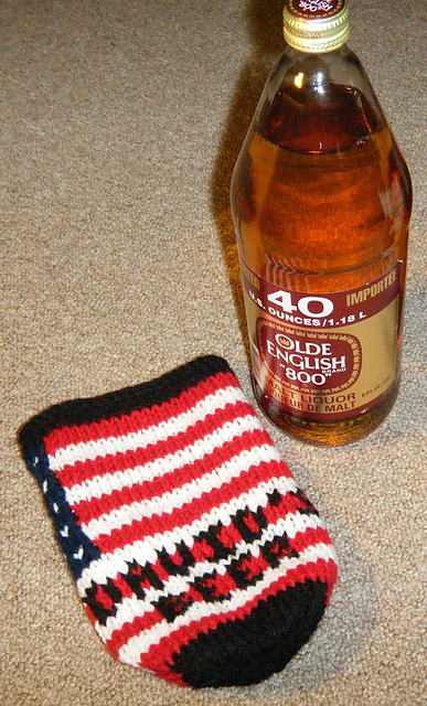American Flag 40oz Beer Cozy