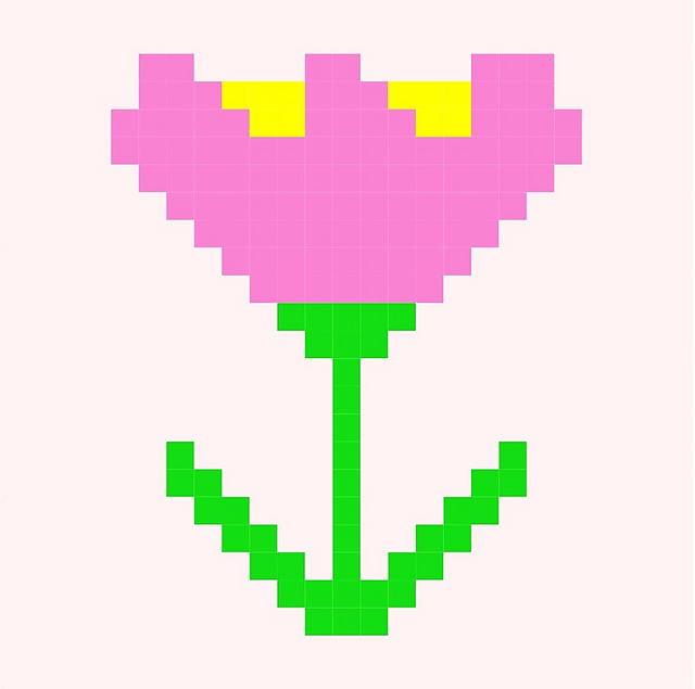 Easter Tulip C2C Graphgan Blanket Square