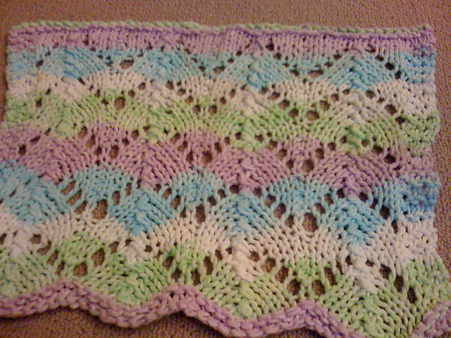 Horseshoe Lace Dishcloth