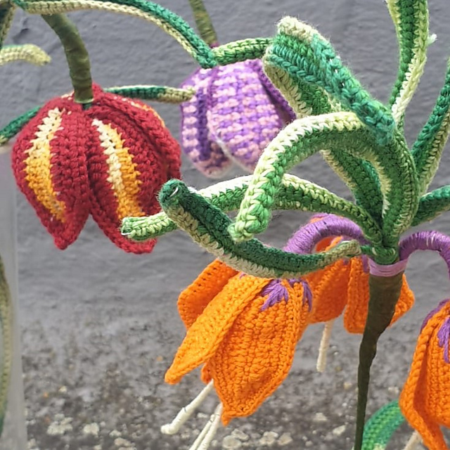 あんみつ様♡ハンドメイドシフォンタッセル 138pair Ravelry: Fritillaria Bell Flowers pattern by Elo Ruggiero