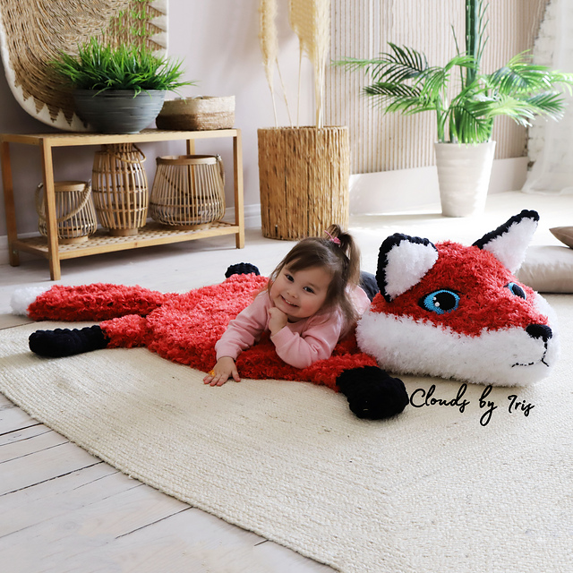 Fox baby rug