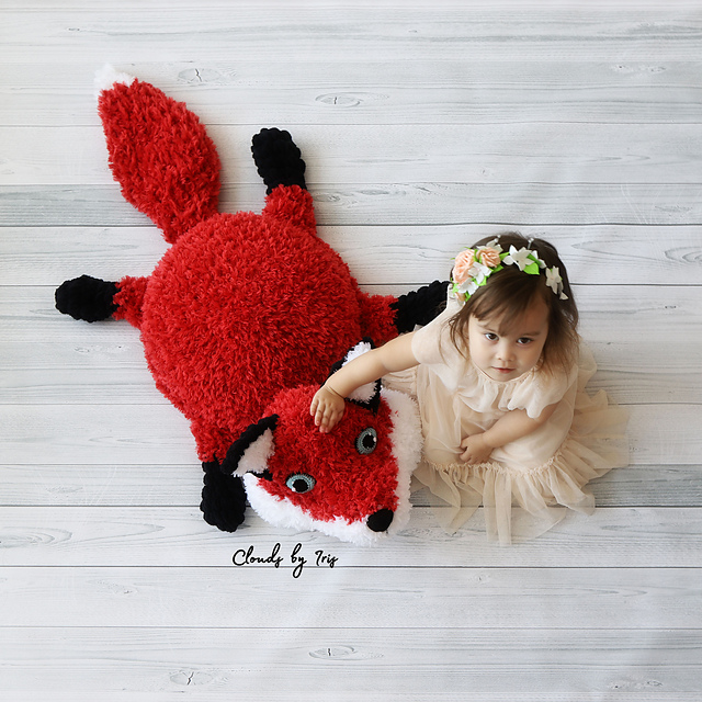 Fox baby pillow