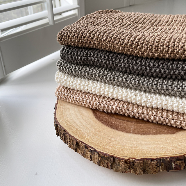 Ravelry: Lagom Dish Towel Quintet pattern by Kathy Hammerton