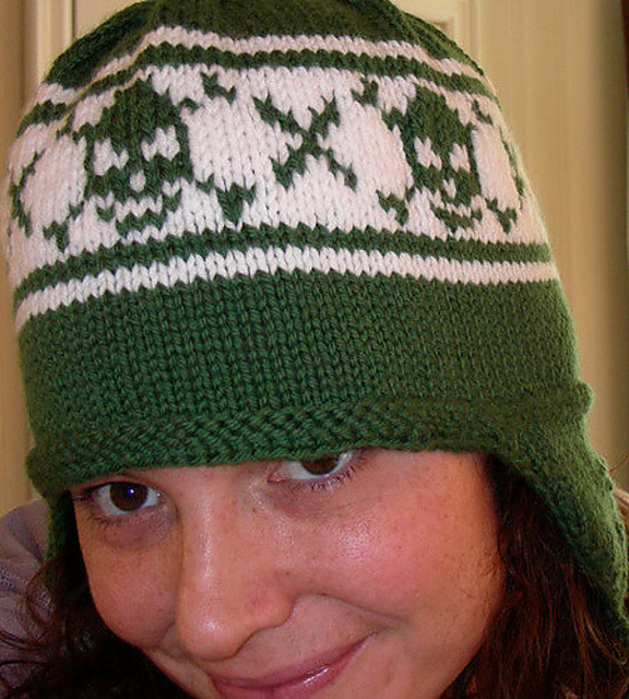 Skull flap hat