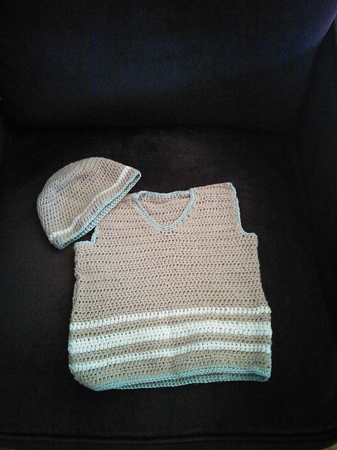 Cotton Tank Top & Beanie