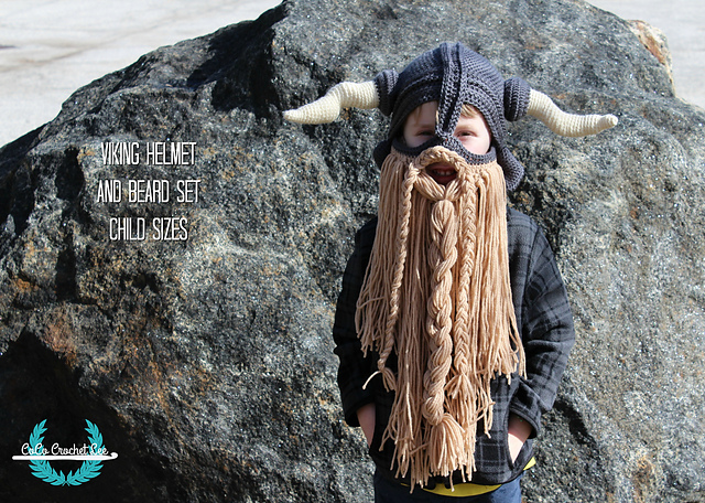 Conan Viking Helmet & Beard Set Child