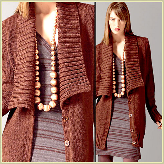 104 Gilet grand col