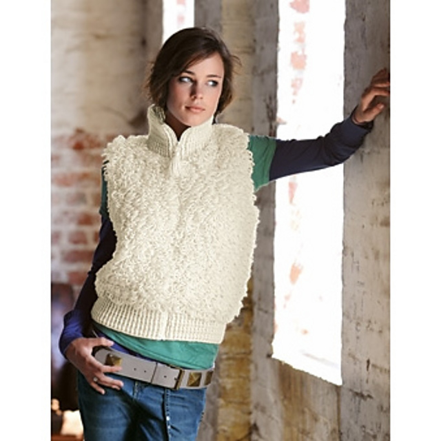116 - Blouson sans manches au crochet