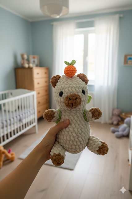 Ravelry: Capybara with Turtle Backpack pattern by Silvia Weaver