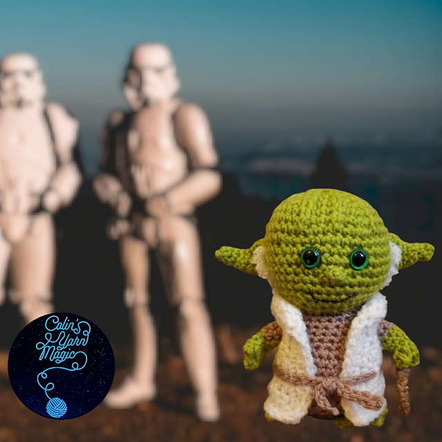 Yoda inspired crochet pattern