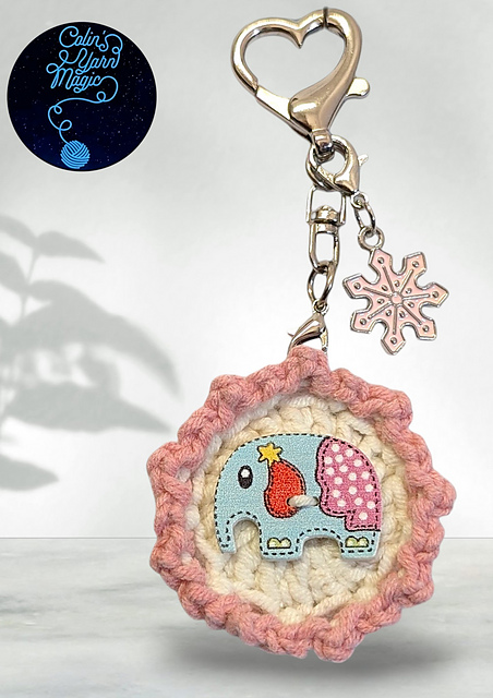 Cute button keychain