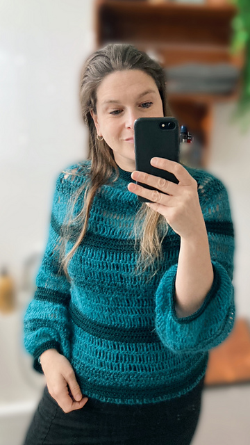 lacey raglan sweater