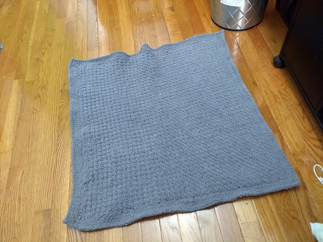 Moss Stitch Baby Blanket