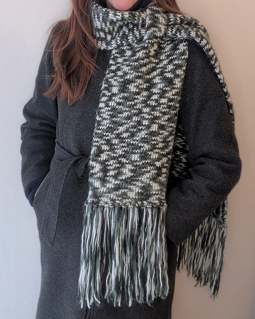 Tunisian Crochet Keyhole Scarf