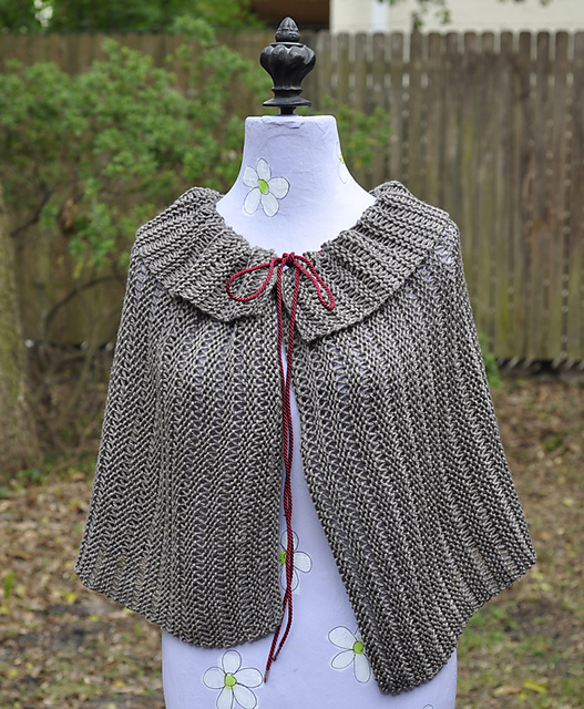 Dropped Stitches and Short Rows Capelet