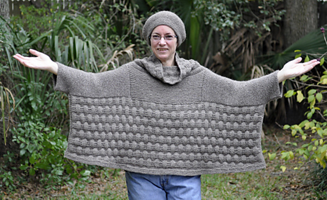 Basketweave Poncho