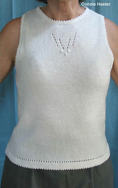 Picot Hemmed Tank