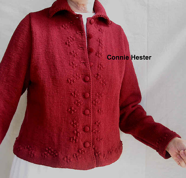 Peplum Jacket with Border Trim