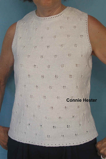 Sleeveless Eyelet Tank