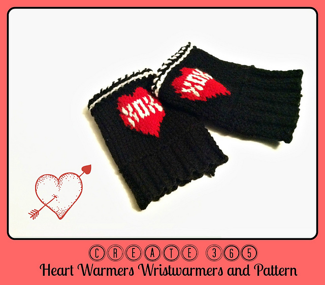 Heart Warmers Wrist Warmer Pattern