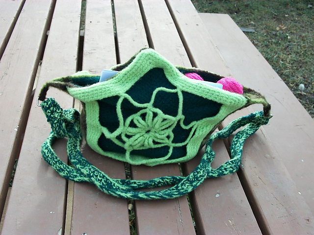 Felted Mandala Bag