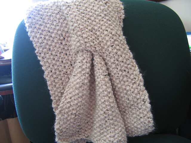 Moss Stitch Scarf