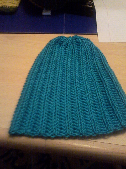 blue vertical cinch hat