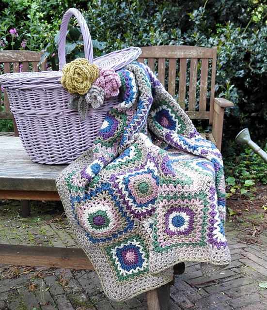 Granny squaredeken