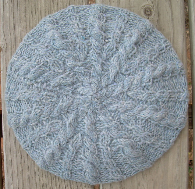 Recycled Cabled Beret