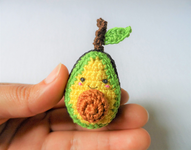 Avocado Amigurumi Doll