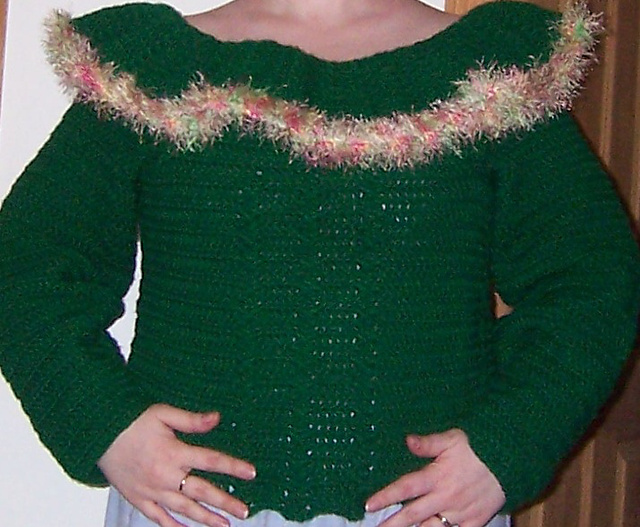 Shoulder-Wrap Sweater