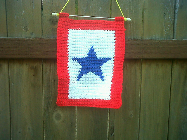 Blue Star Service Flag Tapestry