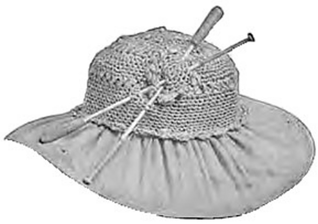 Georgette Hat With Ribbon Crown No. 666