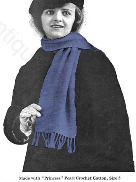 Princess Loretta Crocheted Scarf No. 280