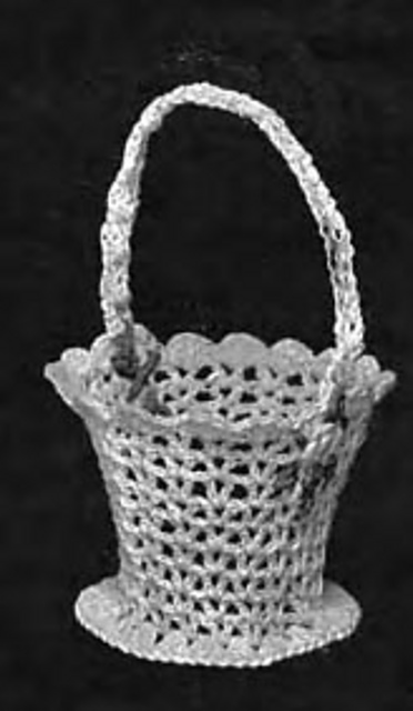 CMC Crocheted Basket, No. 286 (with handle)