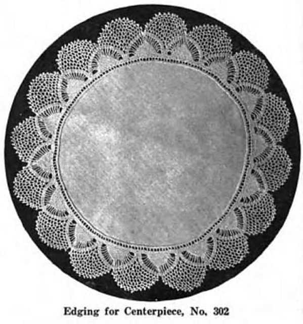 Ravelry Edging for Centerpiece, No. 302 pattern by Corticelli