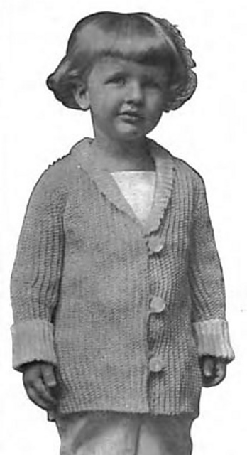 Child's Crocheted Sweater No. 305