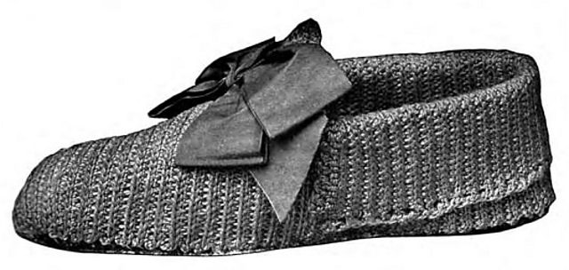 Ladies' Crocheted Bedroom Slippers, No. 273