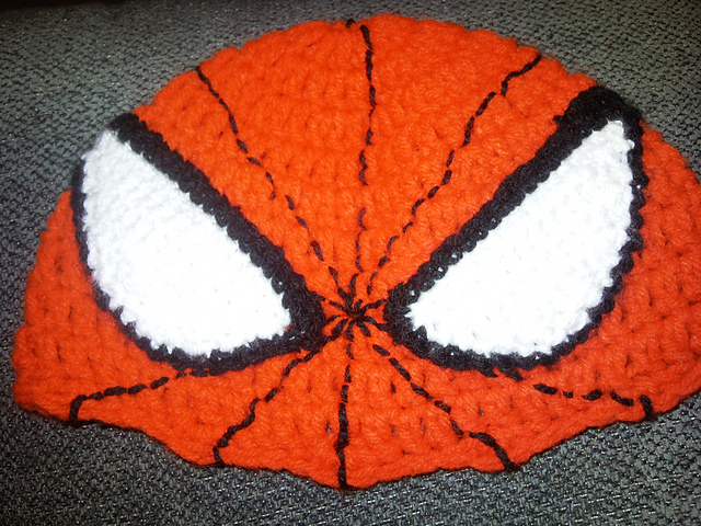 Spiderman hat for young child