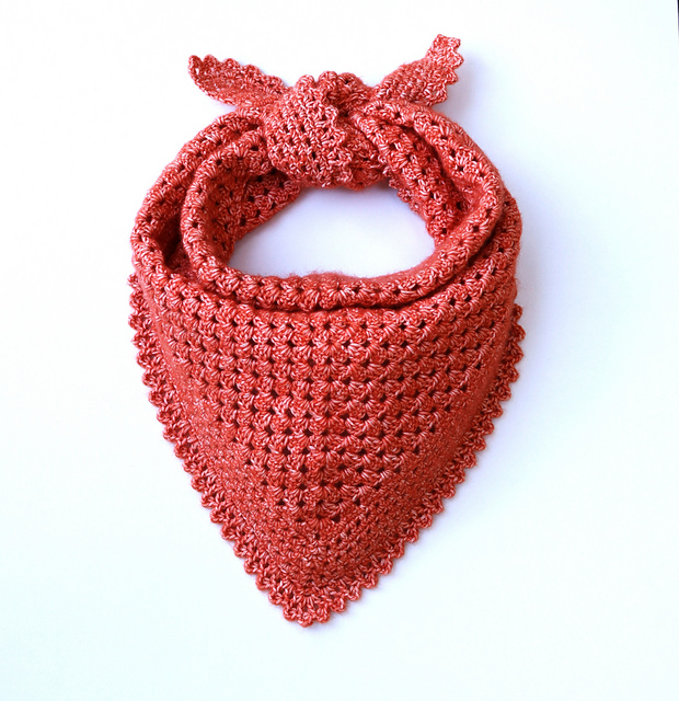 Tiny Trellis Triangular Neckerchief